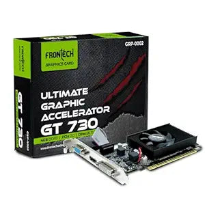 FRONTECH GT730-4GD3 Graphics Card with 4 GB DDR3 64 BIts PCI Express RAM, Quality Gaming Graphics Card, Single Cooling Fan, 3 Years Warranty (GRP-0002, Black