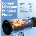 Massager Gun 4 Heads, 6 Speed, Rechargeable, Handheld, Percussion Muscle Massager for Full Body Relief,